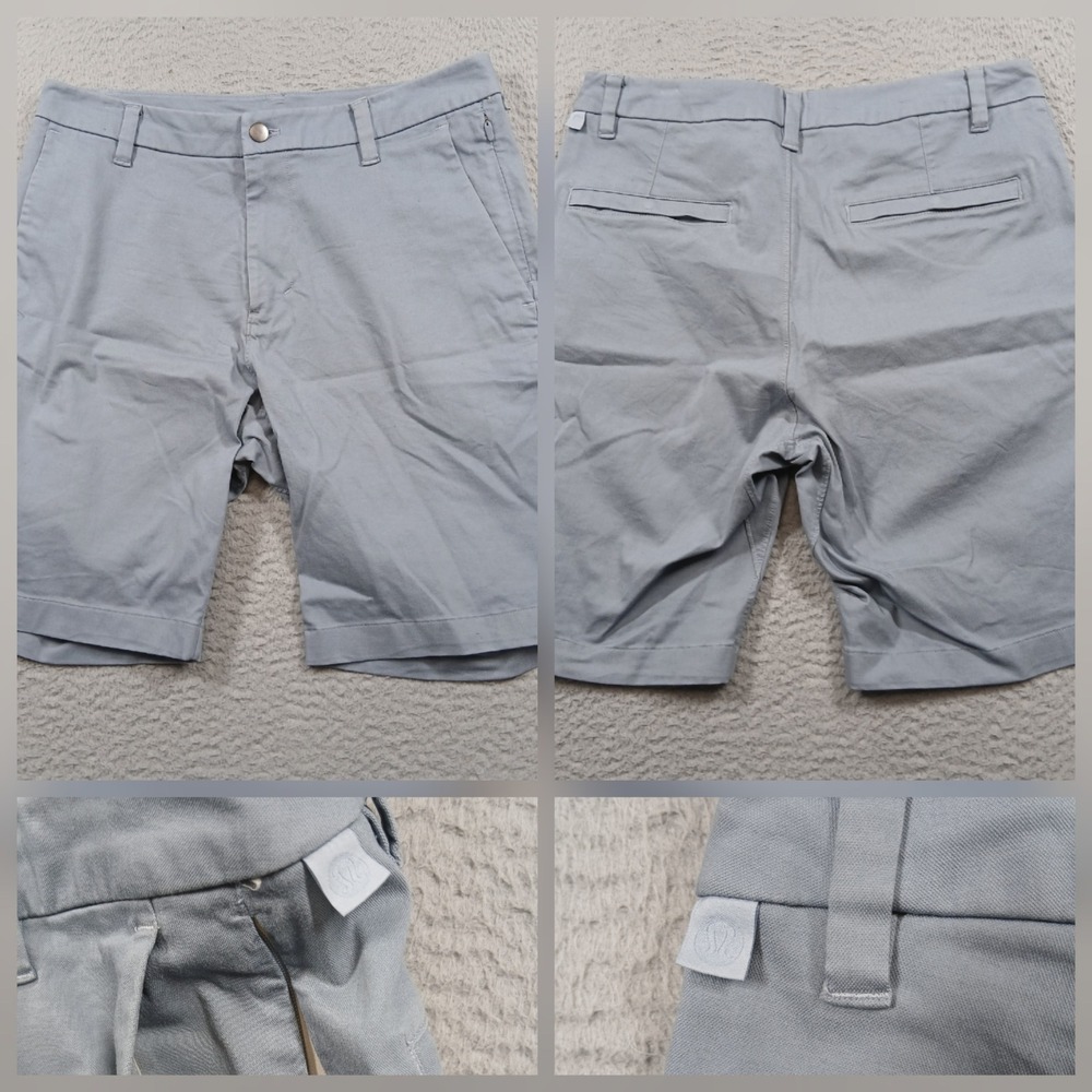 Lululemon Commission Classic-Fit Short 31 Blue Gray Cotton Blend ABC Golf EUC